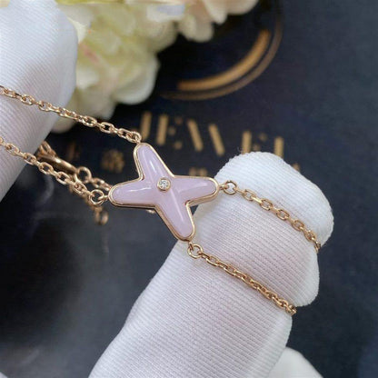 [Marins]JEUX BRACELET PINK MOP PINK GOLD 1 DIAMOND