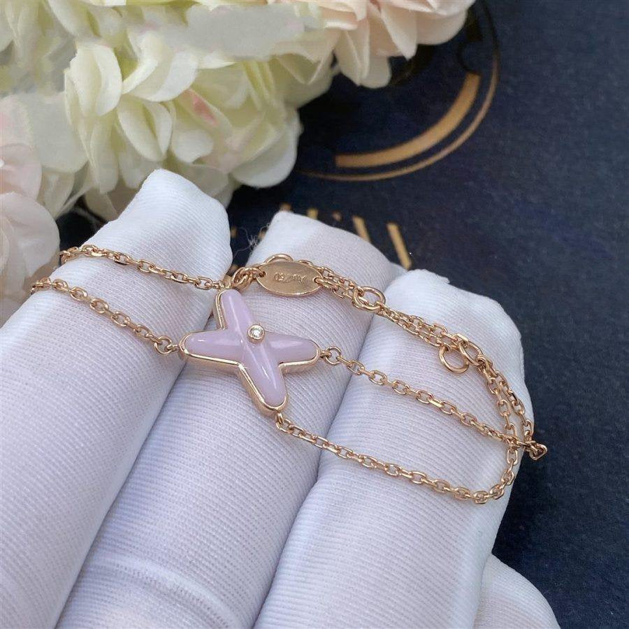 [Marins]JEUX BRACELET PINK MOP PINK GOLD 1 DIAMOND