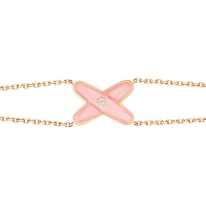 [Marins]JEUX BRACELET PINK MOP PINK GOLD 1 DIAMOND