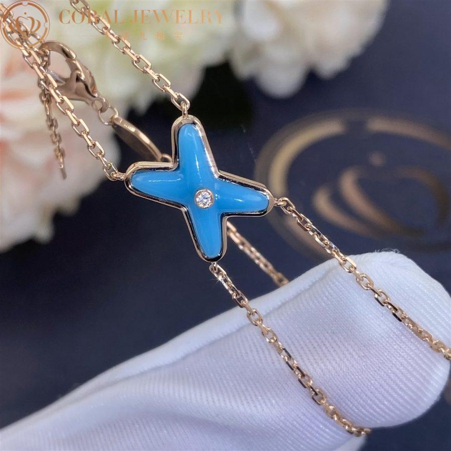 [Marins]JEUX BRACELET TURQUOISE PINK GOLD 1 DIAMOND