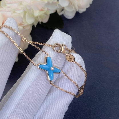 [Marins]JEUX BRACELET TURQUOISE PINK GOLD 1 DIAMOND