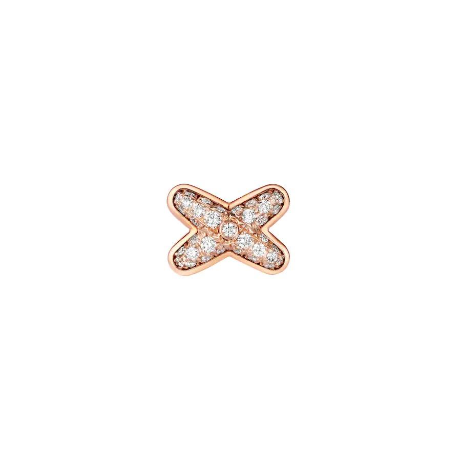 [Marins]JEUX DE PINK GOLD DIAMOND EARRINGS