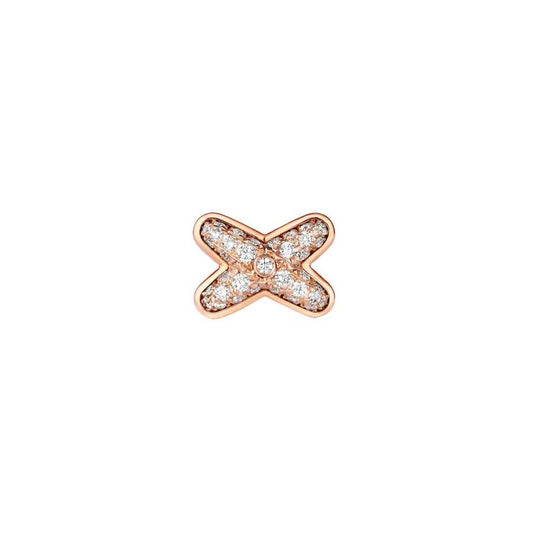 [Marins]JEUX DE PINK GOLD DIAMOND EARRINGS