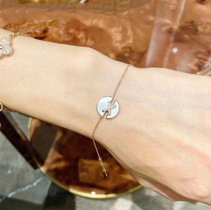 [Marins]JEUX DE BRACELET MOP PINK GOLD DIAMONDS