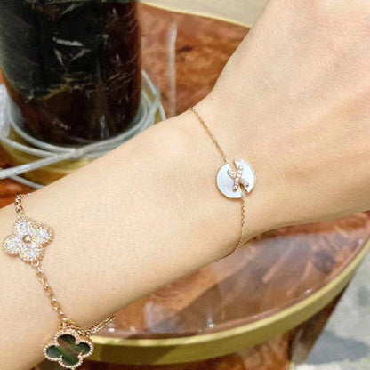 [Marins]JEUX DE BRACELET MOP PINK GOLD DIAMONDS