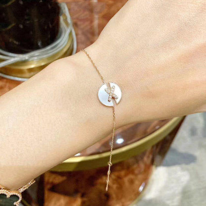 [Marins]JEUX DE BRACELET MOP PINK GOLD DIAMONDS