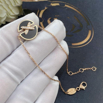 [Marins]JEUX DE BRACELET ONYX PINK GOLD DIAMOND
