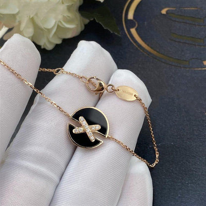 [Marins]JEUX DE BRACELET ONYX PINK GOLD DIAMOND