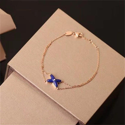 [Marins]Hollow Design Four-Leaf Clover Flower Shape Ring