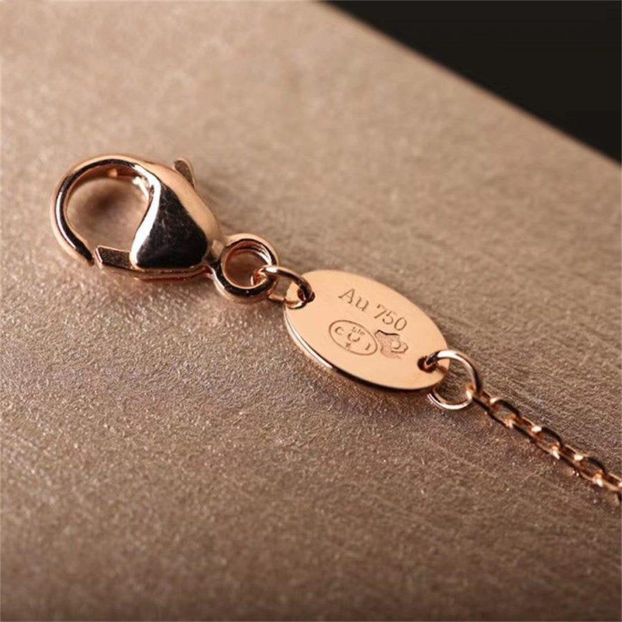 [Marins]Hollow Design Four-Leaf Clover Flower Shape Ring