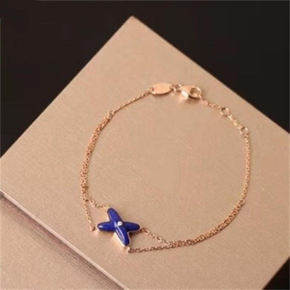 [Marins]Hollow Design Four-Leaf Clover Flower Shape Ring