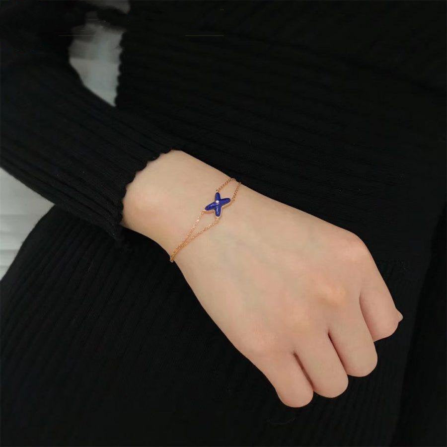 [Marins]Hollow Design Four-Leaf Clover Flower Shape Ring