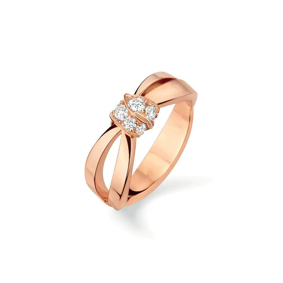 [Marins]LIENS RING PINK GOLD DIAMOND