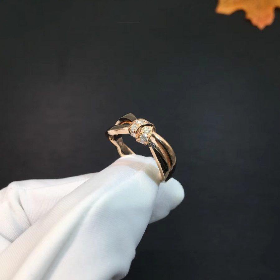 [Marins]LIENS RING PINK GOLD DIAMOND