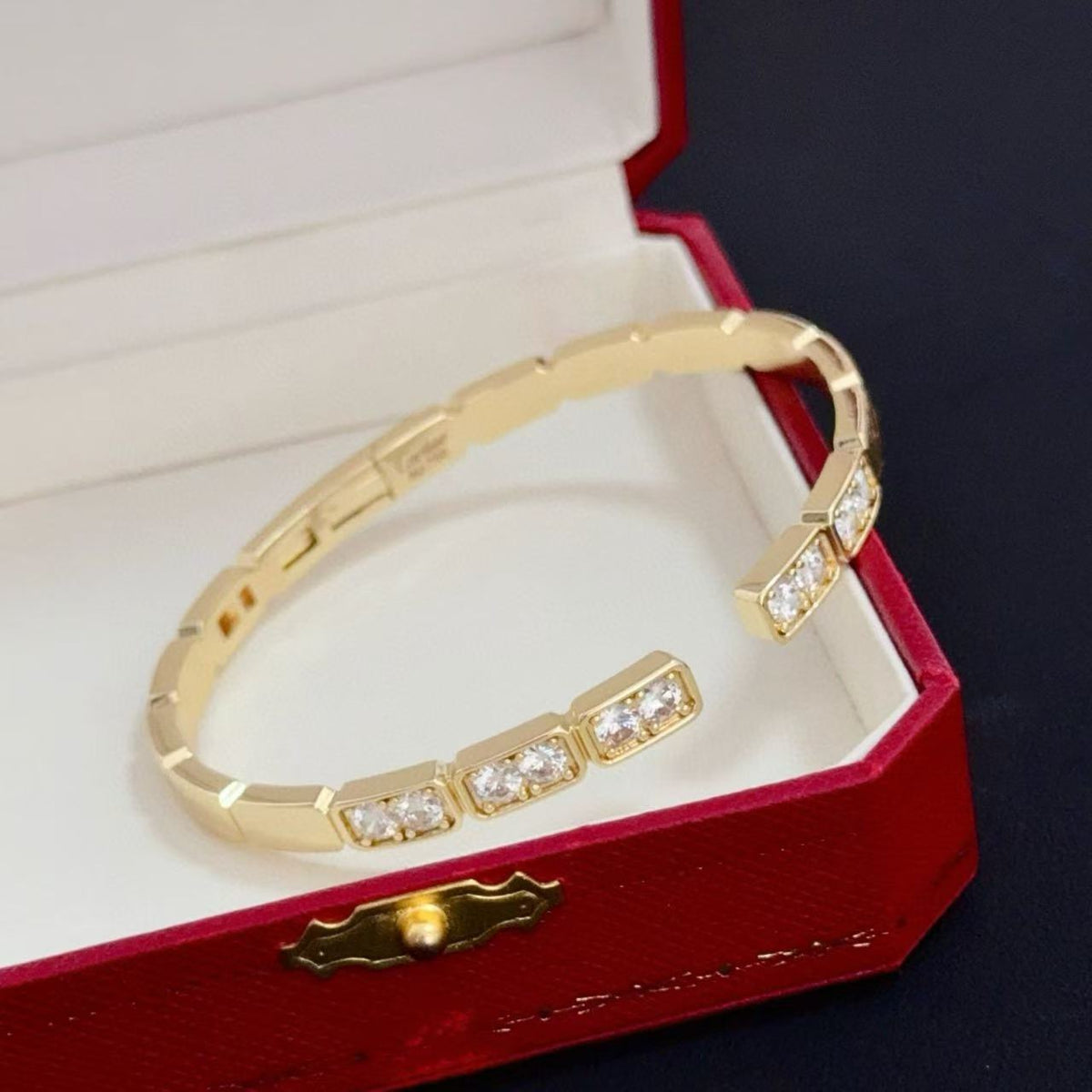 [Marins jewelrys]LOVE DIAMOND OPEN  BRACELET