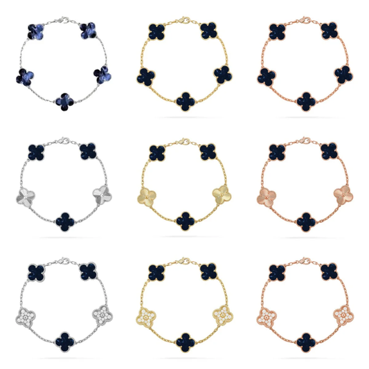 [Marins]CLOVER 5 MOTIF PIETERSITE BRACELET COLLECTION