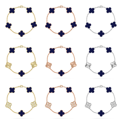 [Marins]CLOVER 5 MOTIF LAPIS LAZULI BRACELET COLLECTION