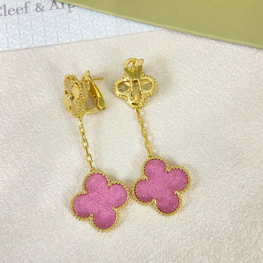 [Marins]2026 NEW CLOVER 2 MOTIF  BUBBLE PINK ENAMEL