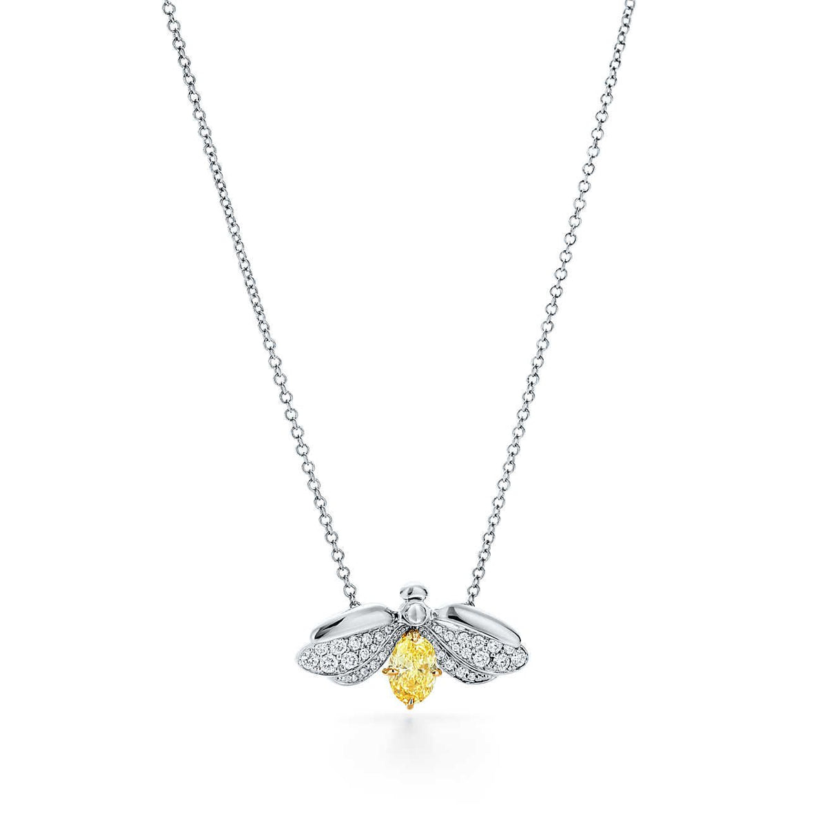 [Marins]PAPER FLOWERS YELLOW DIAMOND FIREFLY PENDANT