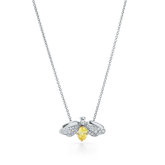 [Marins]PAPER FLOWERS YELLOW DIAMOND FIREFLY PENDANT