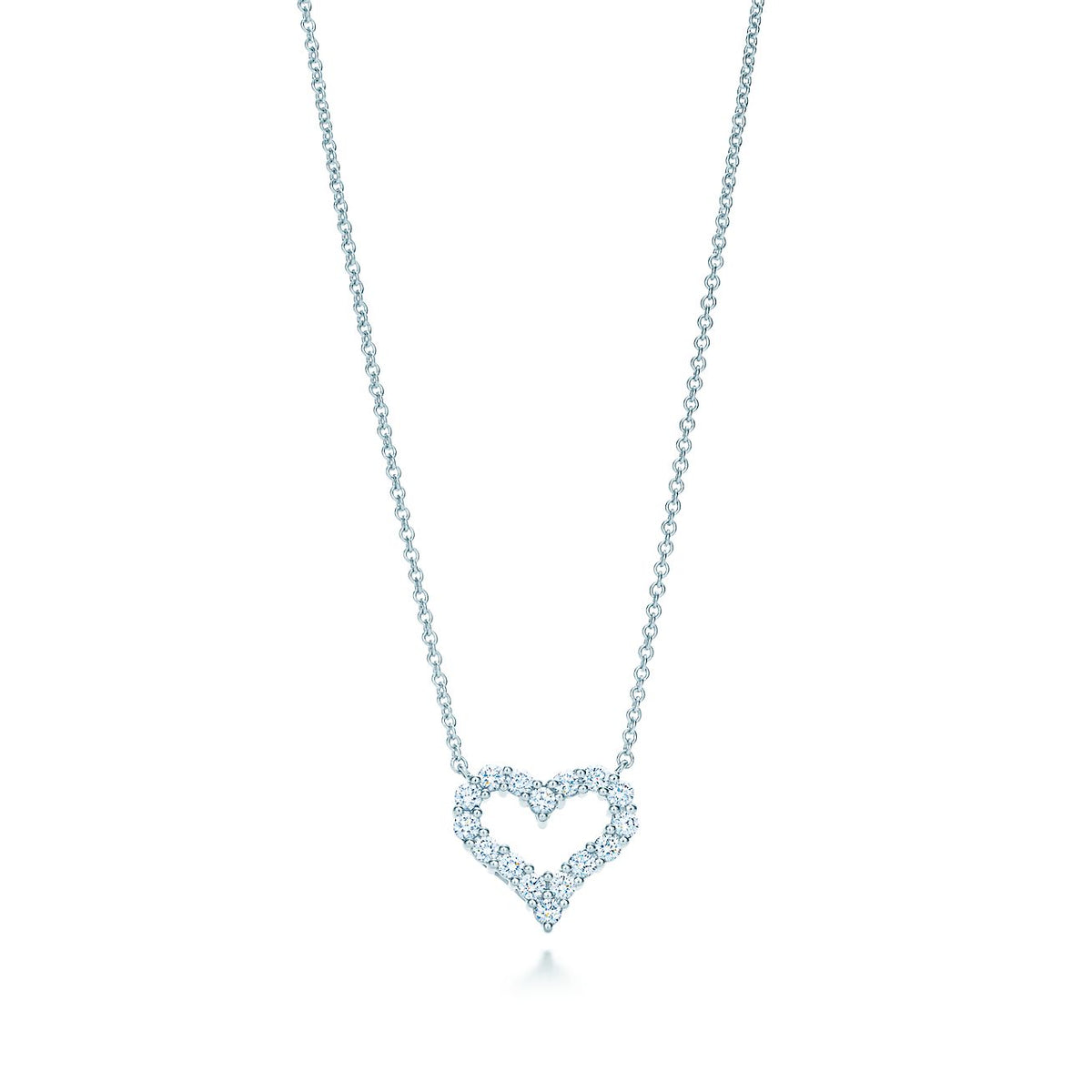 [Marins]HEART-SHAPED DIAMOND NECKLACE