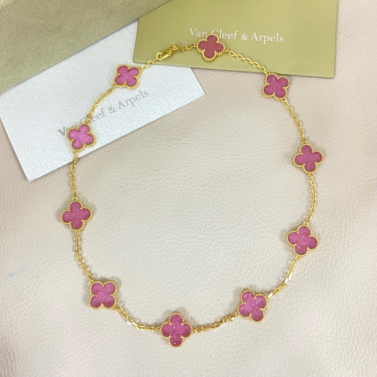 [Marins]CLOVER 10 MOTIFS  NEW BUBBLE PINK ENAMEL