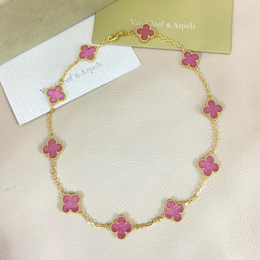 [Marins]CLOVER 10 MOTIFS  NEW BUBBLE PINK ENAMEL