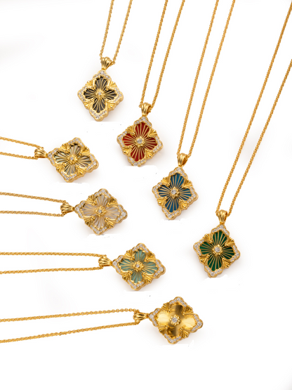 [Marins] B.C.L BIG SIZE  ENAMEL NECKLACE（Various colors）