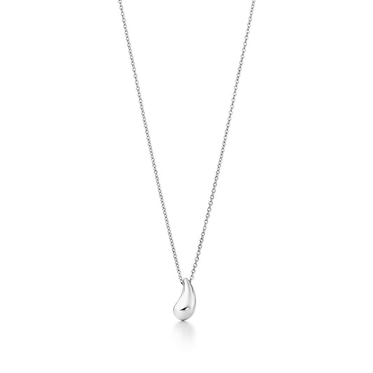 [Marins]ELSA PERETTI TEARDROP PENDANT STERLING SILVER NECKLACE