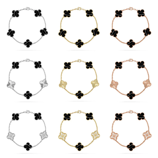 [Marins] CLOVER 5 MOTIF PULSAR STONE BRACELET COLLECTION