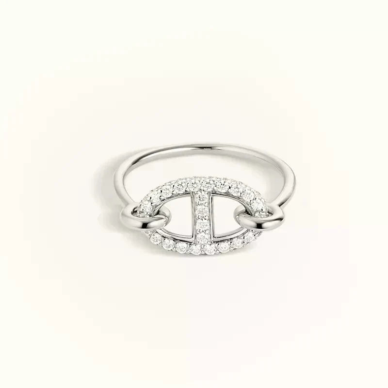 [Marins]RONDE SMALL SILVER DIAMOND RING