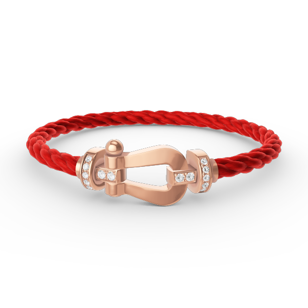 [Marins]FORCE LARGE HORSESHOE HALF DIAMOND BRACELET ROSE GOLD