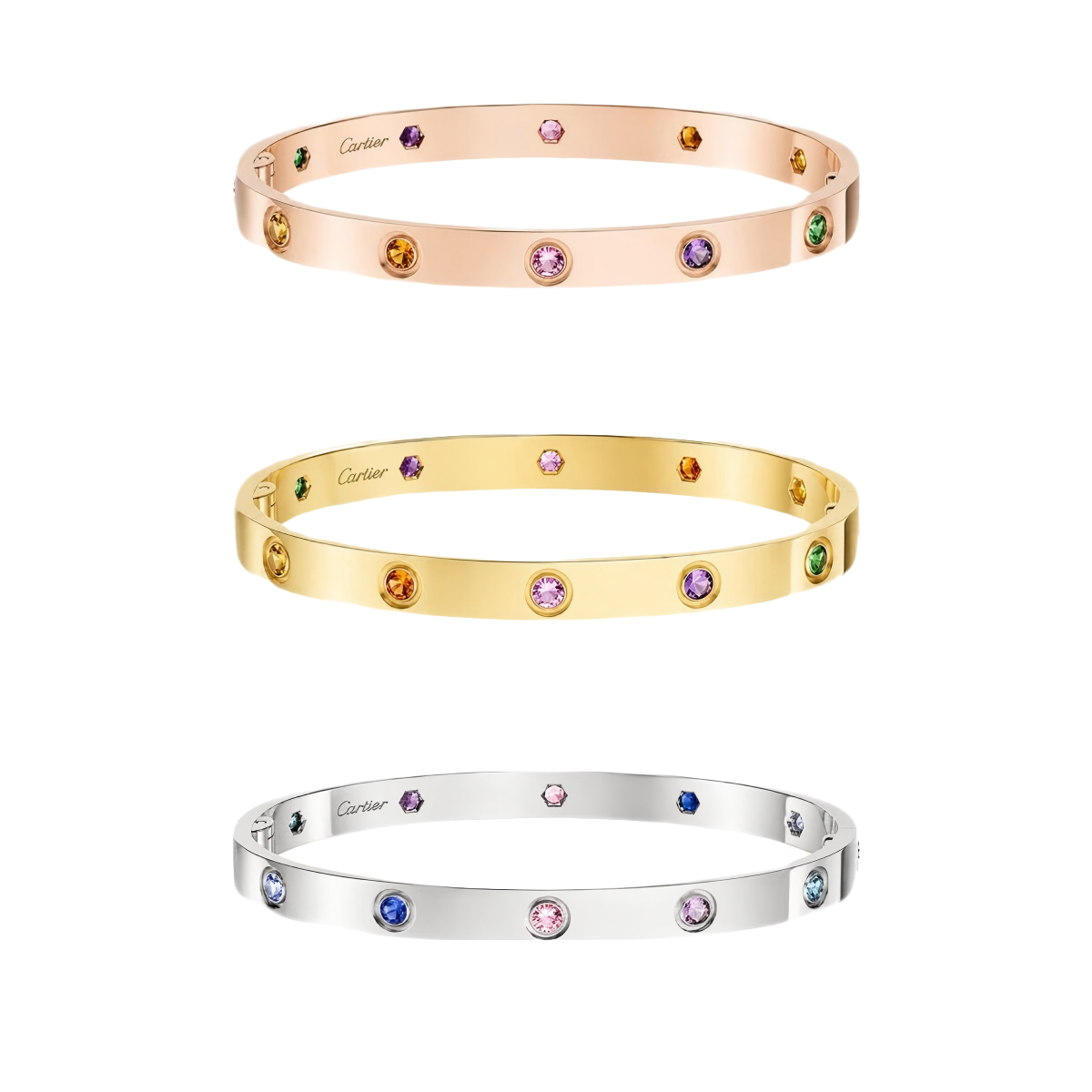 [Marins] 2026 RAINBOW LOVE BRACELET 6.1MM  10 DIAMONDS