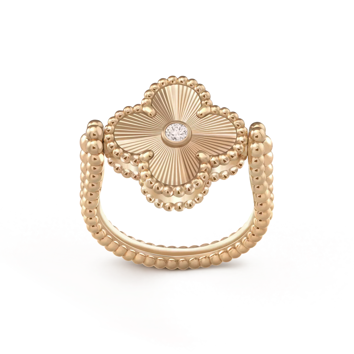 [Marins]CLOVER RIVERSIBLE ROSE GOLD RING
