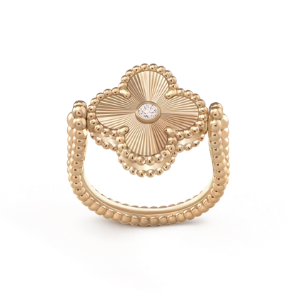 [Marins]CLOVER RIVERSIBLE ROSE GOLD RING