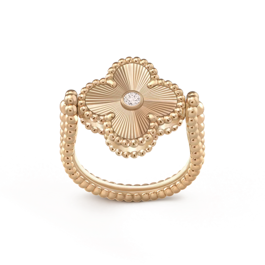 [Marins]CLOVER RIVERSIBLE ROSE GOLD RING