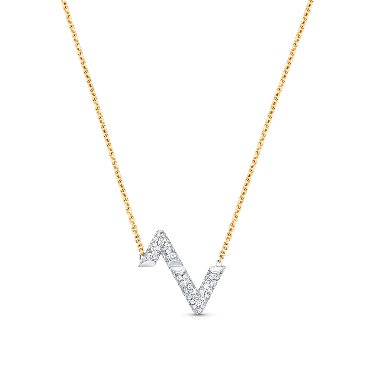 [Marins]VOLT SILVER DIAMOND PEDANT NECKLACE