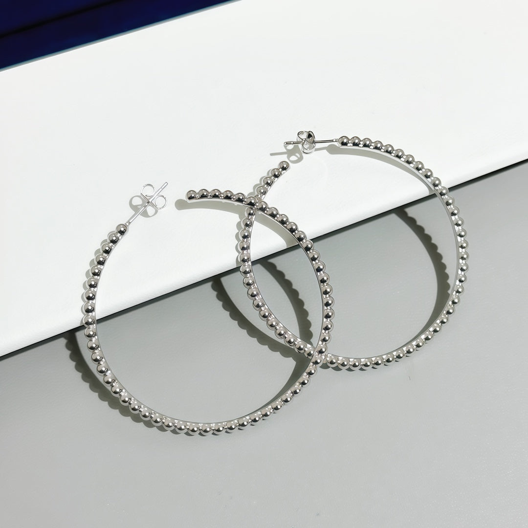 [Marins] SMOOTH BEAD STUD EARRINGS