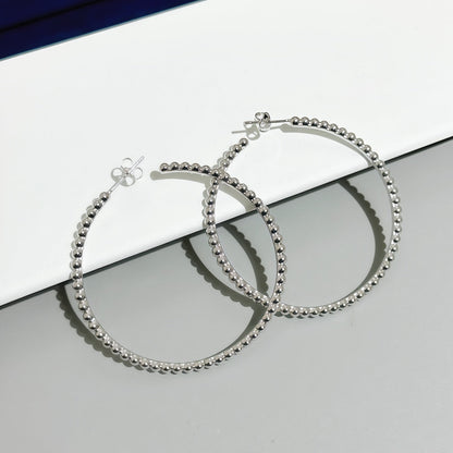[Marins] SMOOTH BEAD STUD EARRINGS