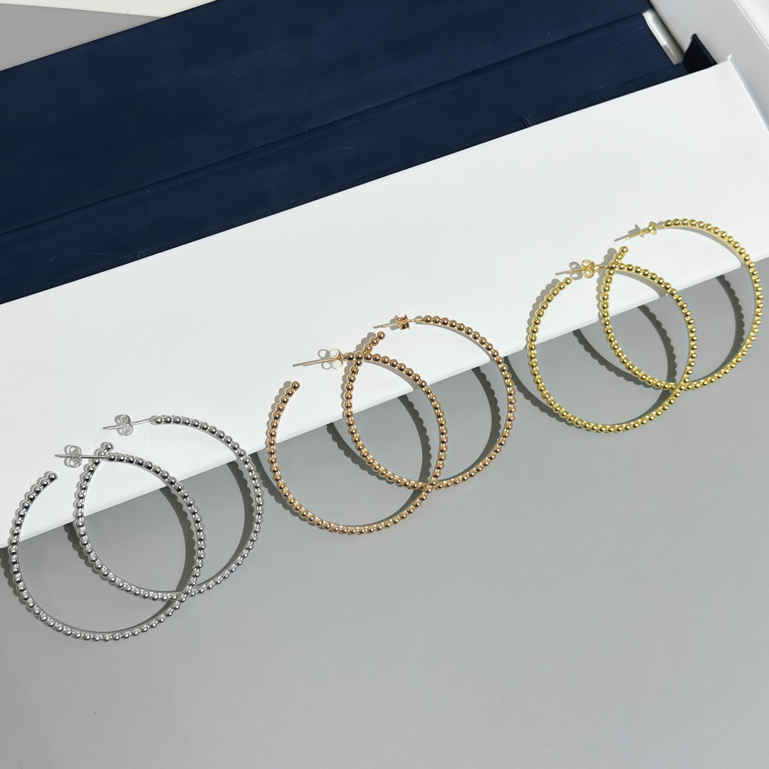 [Marins] SMOOTH BEAD STUD EARRINGS