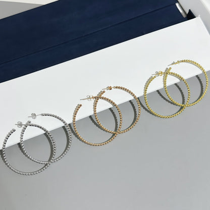 [Marins] SMOOTH BEAD STUD EARRINGS