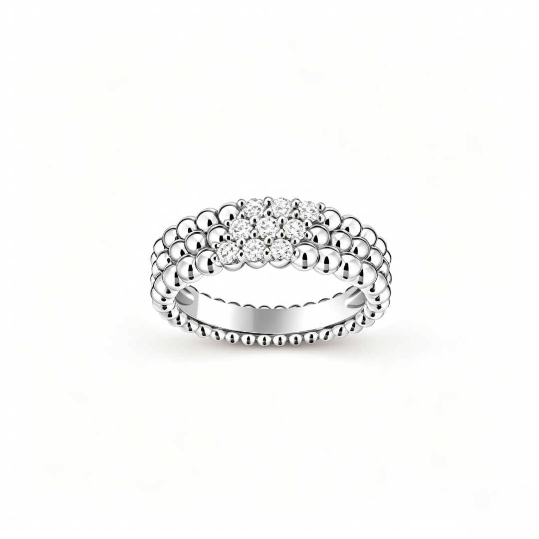 [Marins] THREE-ROW DIAMOND RING