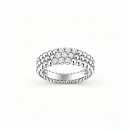[Marins] THREE-ROW DIAMOND RING