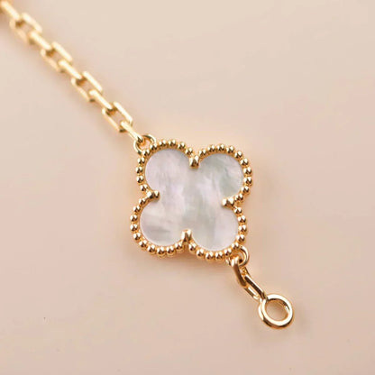 [Marins]CLOVER WHITE PEARL MOP 5 MOTIF BRACELET COLLECTION