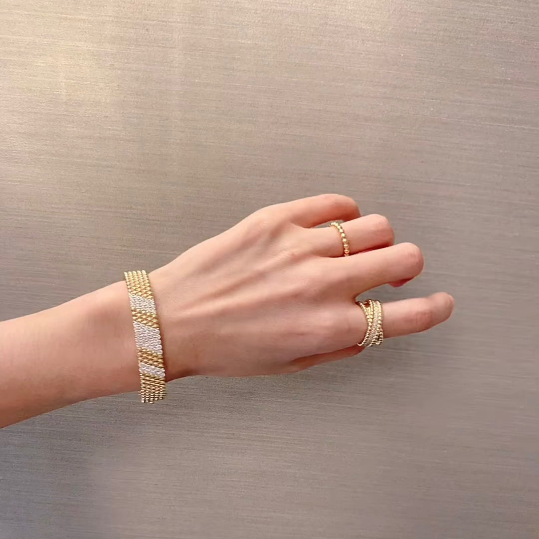 [Marins]  FIVE-ROW DIAMOND BRACELET