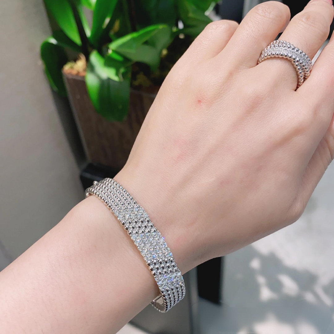 [Marins]  FIVE-ROW DIAMOND BRACELET