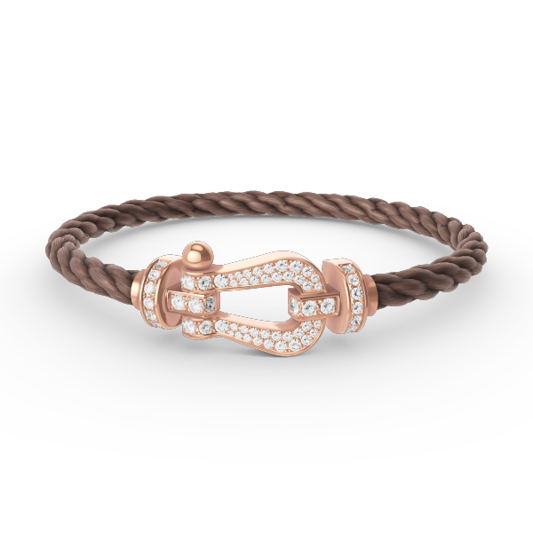 [Marins]FORCE LARGE HORSESHOE FULL DIAMOND BRACELET ROSE GOLD