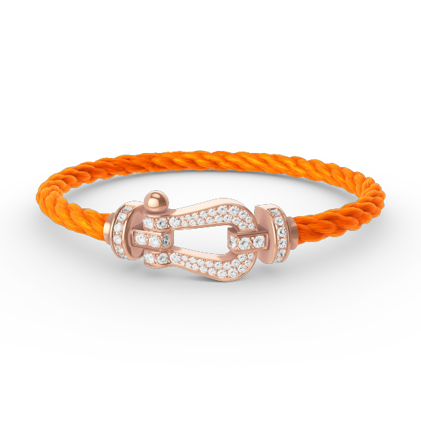 [Marins]FORCE LARGE HORSESHOE FULL DIAMOND BRACELET ROSE GOLD