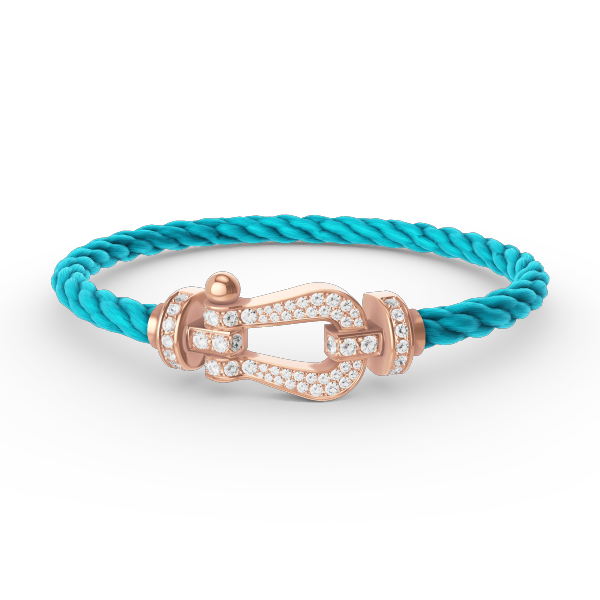 [Marins]FORCE LARGE HORSESHOE FULL DIAMOND BRACELET ROSE GOLD