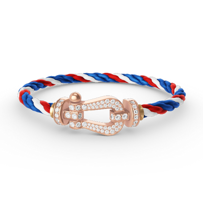 [Marins]FORCE LARGE HORSESHOE FULL DIAMOND BRACELET ROSE GOLD